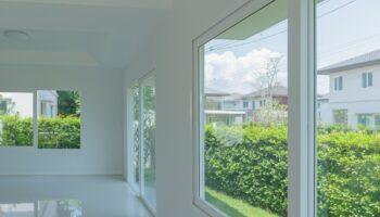 Empty,Room,With,Glass,Window,Frame,House,Interior,On,Concrete